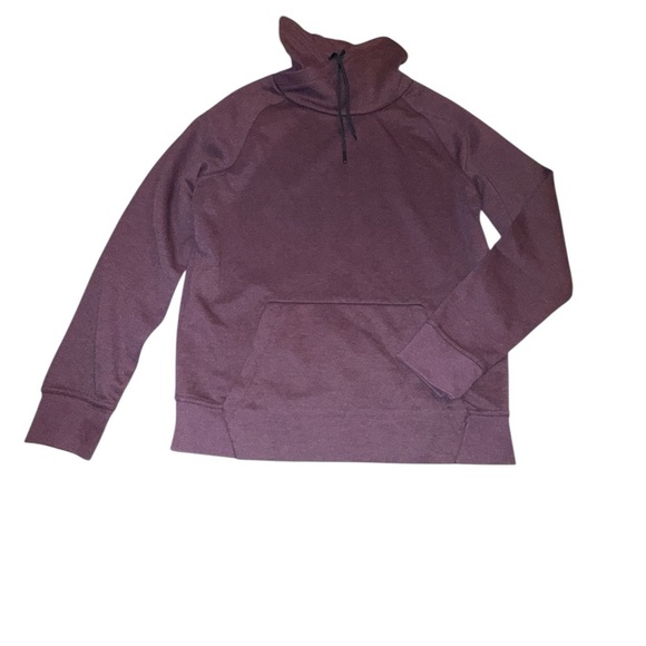 5/$25 H&M Maroon High-Neck Sweatshirt - Picture 2 of 5